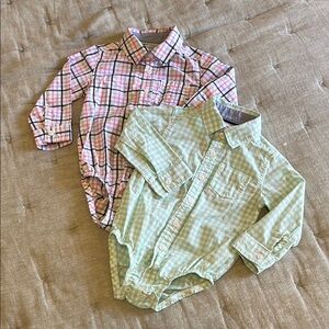 Plaid and Gingham Baby Bodysuits